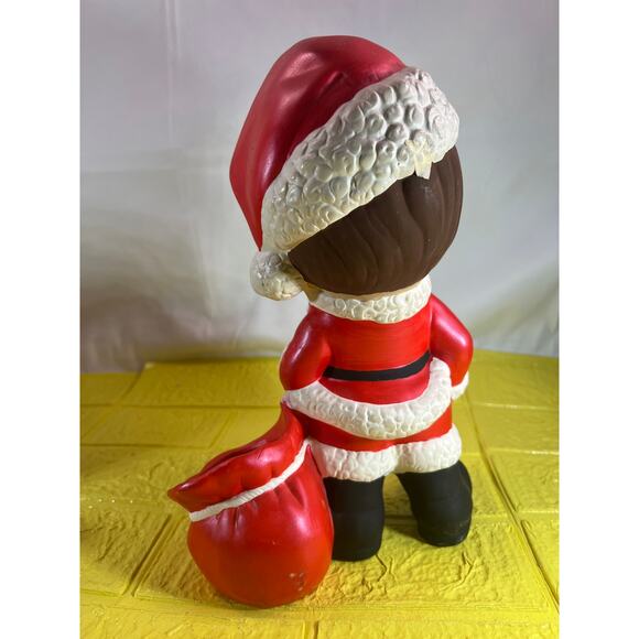 Vintage Ceramic Atlantic Mold Santa Elf Helper Christmas Santa Claus 11" - Picture 9 of 15
